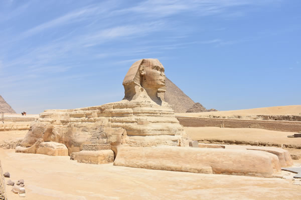 La grande sfinge di Giza in Egitto